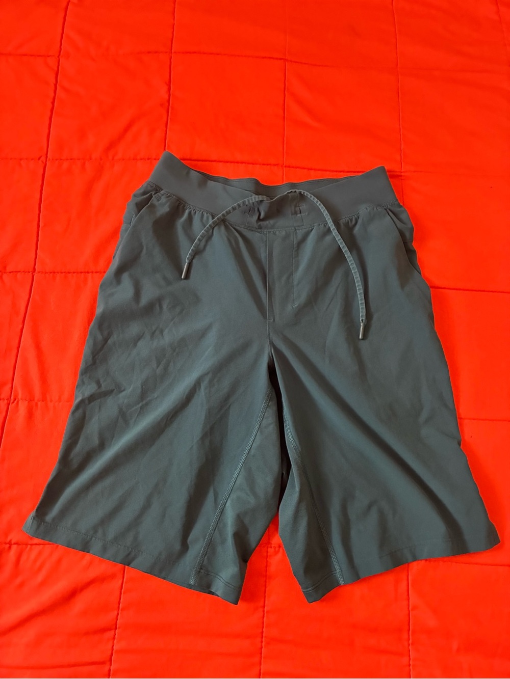 Lululemon Shorts Mens Small Green Stretch Perform Athleisure Yoga